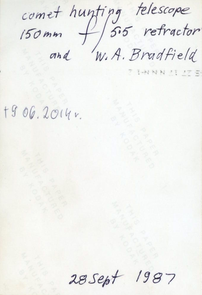 Autograf W. Bradfielda