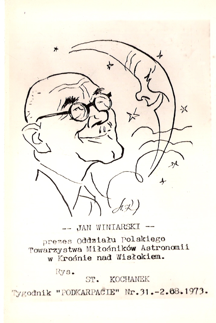 Jan Winiarski - karykatura St. Kochanka