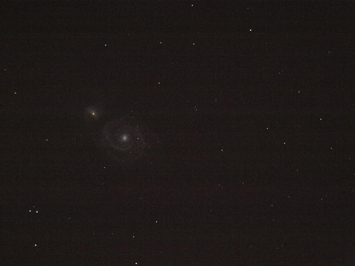 M51 - pojedyncza klatka